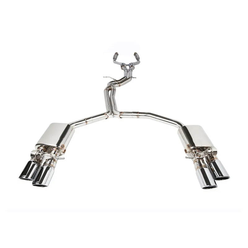 MAXDO Exhaust Gesture Control Exhaust Valvetronic Catback System For Audi S6 S7 C7 Exhaust Manifolds Stainless Steel 2012-2017