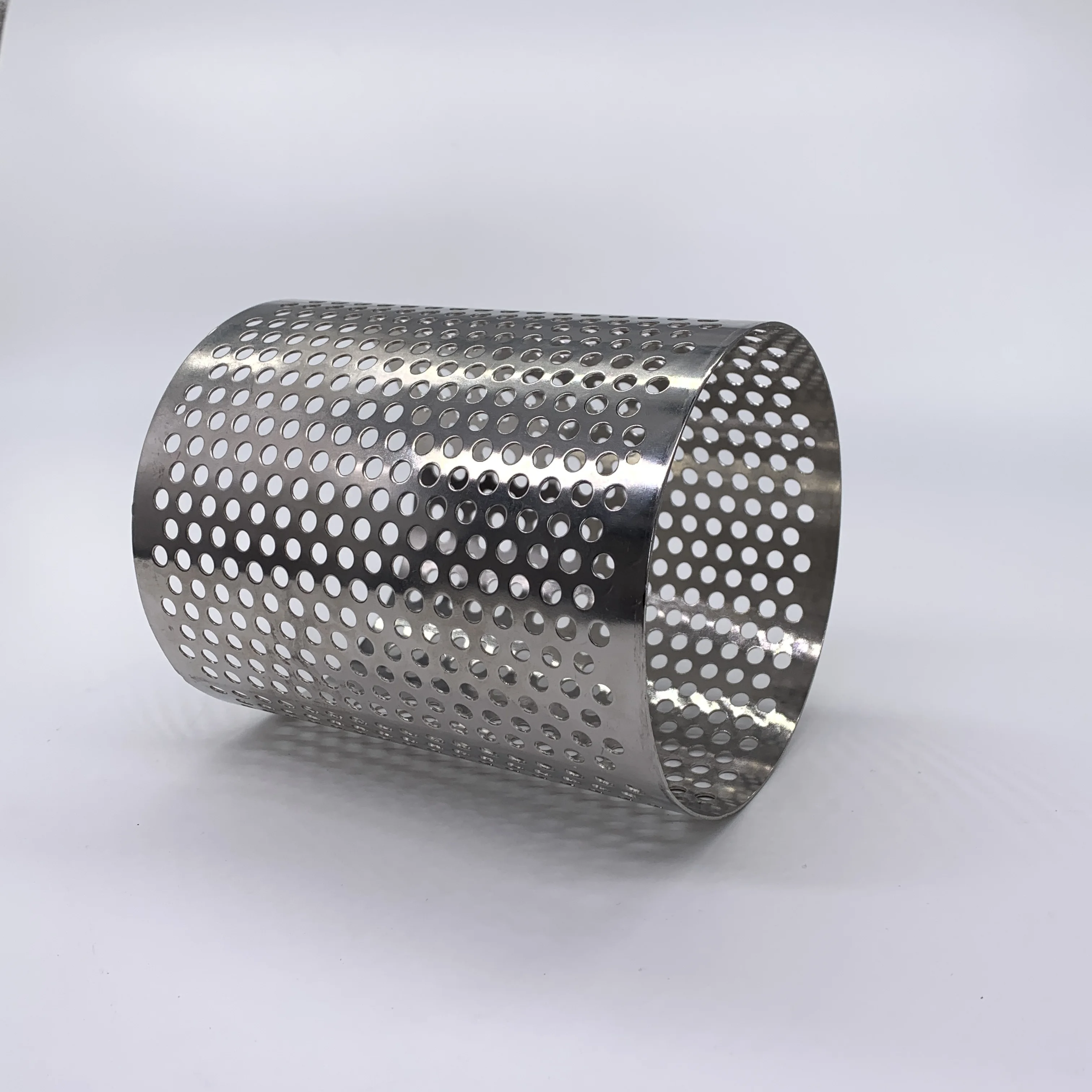 Ultra fine customization stainless steel round hole metal perforated tube filter manufacturer