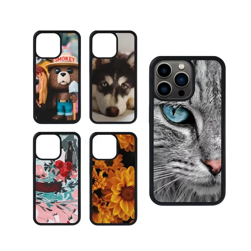 New Design Customized Tough Protection 2d Tpu Pc Colors Sublimation Phone Cases With Aluminum sheet For iPhone 13pro