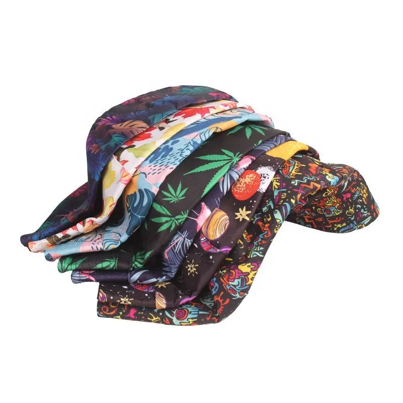 custom-all-over-print-bucket-hat-pattern custom-cotton-bucket-hats-design-your cotton material spring model bucket hats