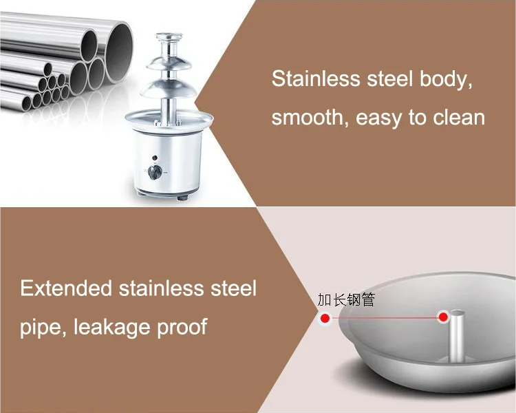 Shineho New Trend Product Manufacturers Supply Chocolate Melting Tempering Machine Electric Chocolate Fountain With CE