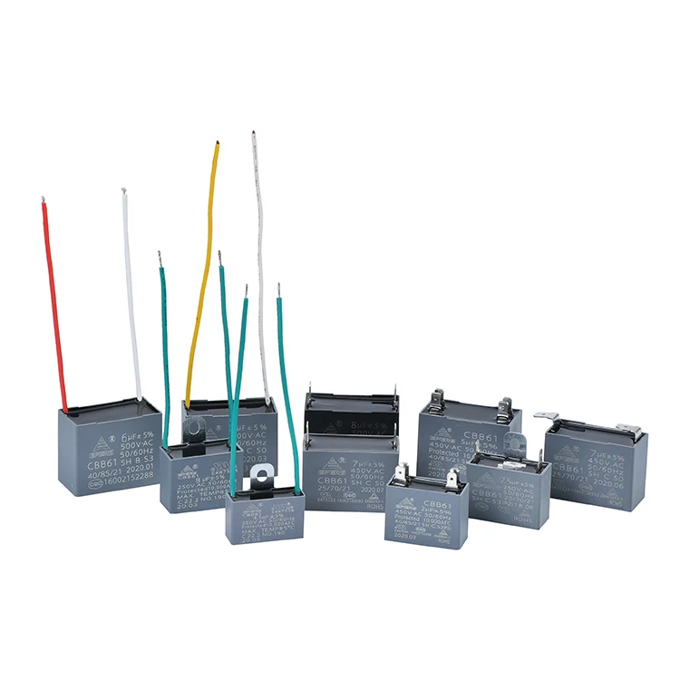 High Insulation Resistance Cbb61 Capacitors Condensateur 0.8Uf  4Uf 500Vac 6Uf 400Vac