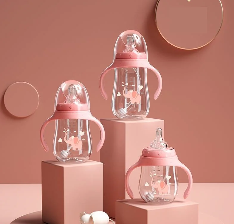 Bpa Free food grade non-toxic safe PP silicone baby bottle Infant baby feeding milk bottles