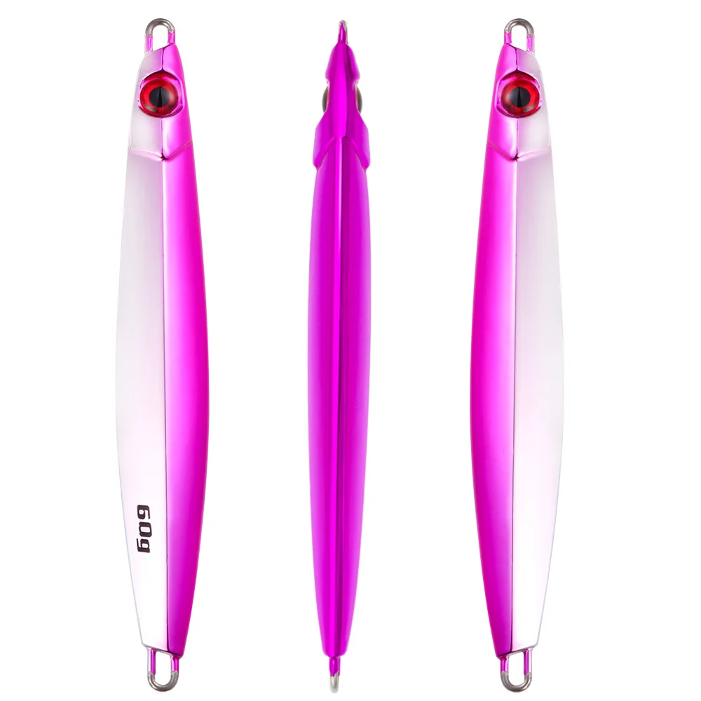 Jigging pro Super Jigging Slim Lure 40g 60g 80g 100g Lead Fishing Jig For Snapper Trolling Lure Saltwater Fishing Lure