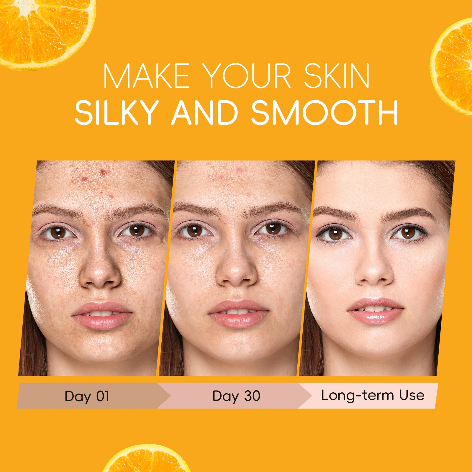 LAIKOU 90g Vitamin C Handmade Bar Soap Essential Oils Reveal Radiance Silky Smooth Skin Soap With Foaming Net