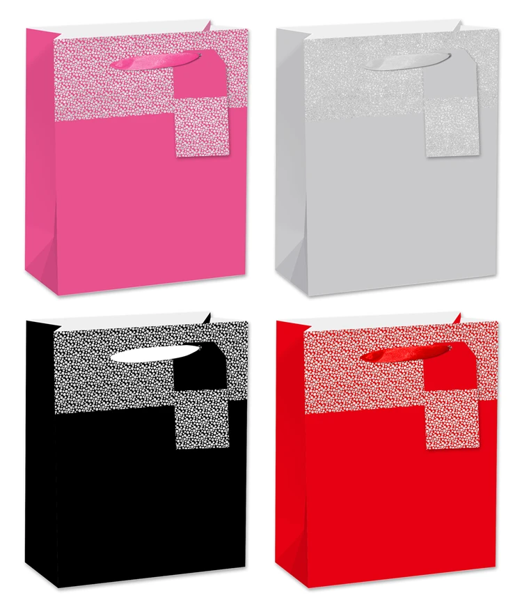 Custom Printed Private Label Brand Luxury Retail Clothes / Clothing Store Packaging Art Paper Shopping Bags With Logos