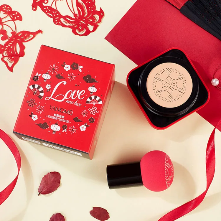 Foundation Manufactured BB Air Cushion with Mushroom tip brush