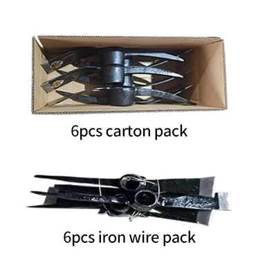 Factory Customized High Quality Digging Pickaxe Red Pickaxe Head Wooden Handle Pickaxe