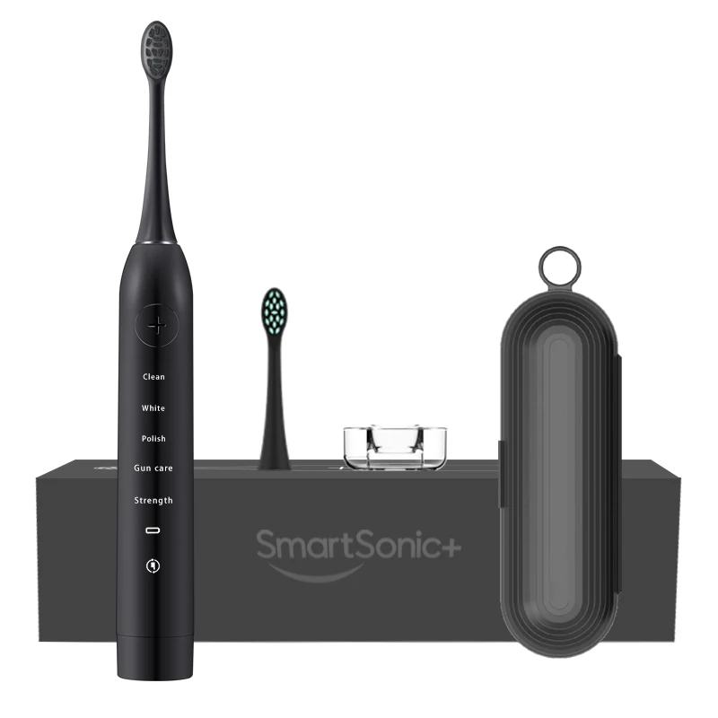 
Smartsonic Wireless Charger usb Sonic Auto Toothbrush Electric with Travel Case 