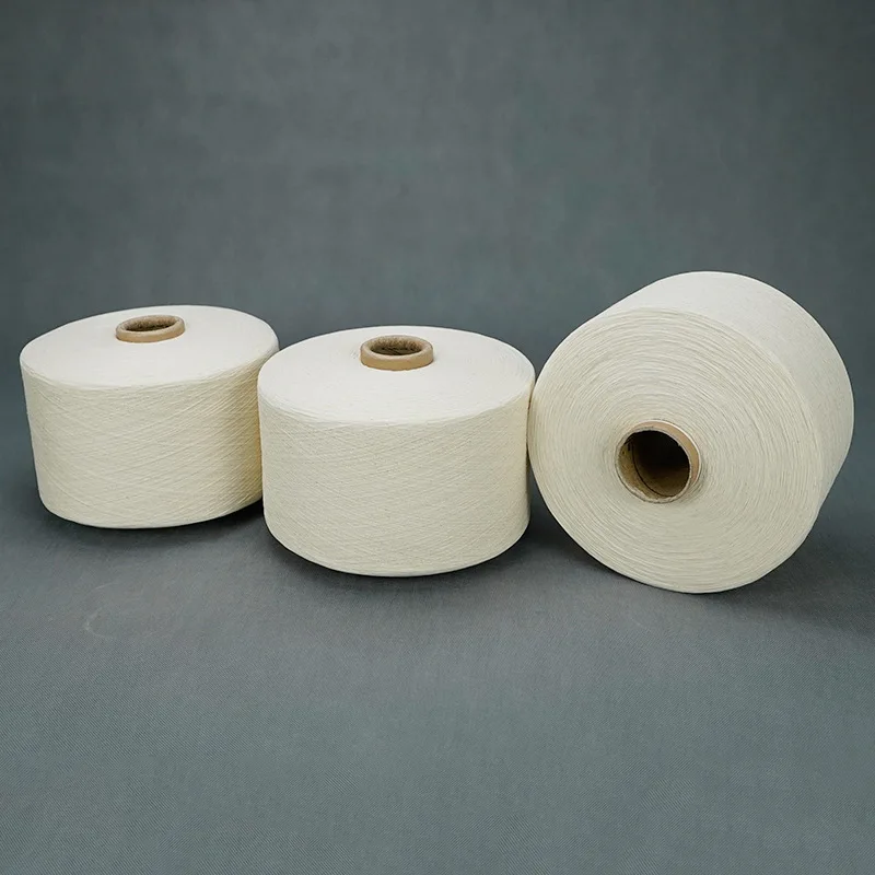 OE 32s 26s 21s 60% Cotton/40% Polyester Blended Yarn Knitted Jersey Yarn for Hoodie Veil Ribbed Design Bleach and Dyed