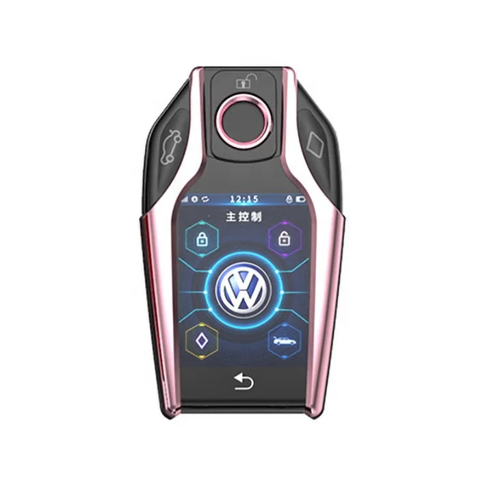 drop shipping remote led LCD control mobile app control pre heat pre warm up remote control open trunk Smart Lcd car key