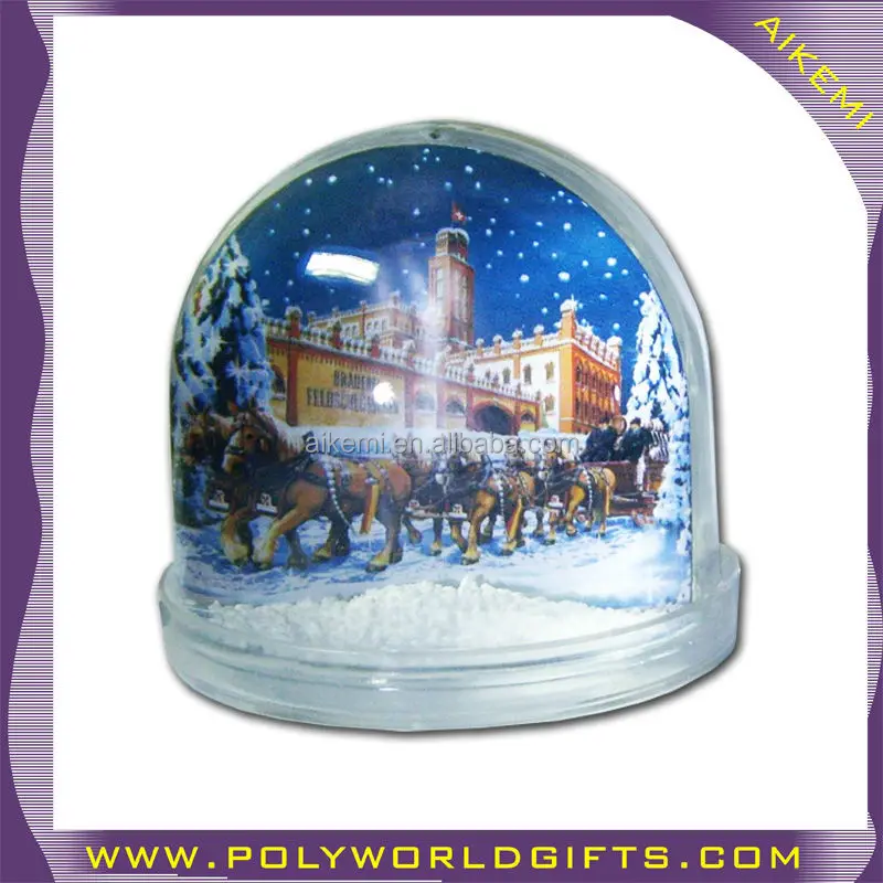 hot selling plastic snow globe with photo insert,acrylic custom made now globes,9*9*8cm plastic memorial souvenirs snow globes