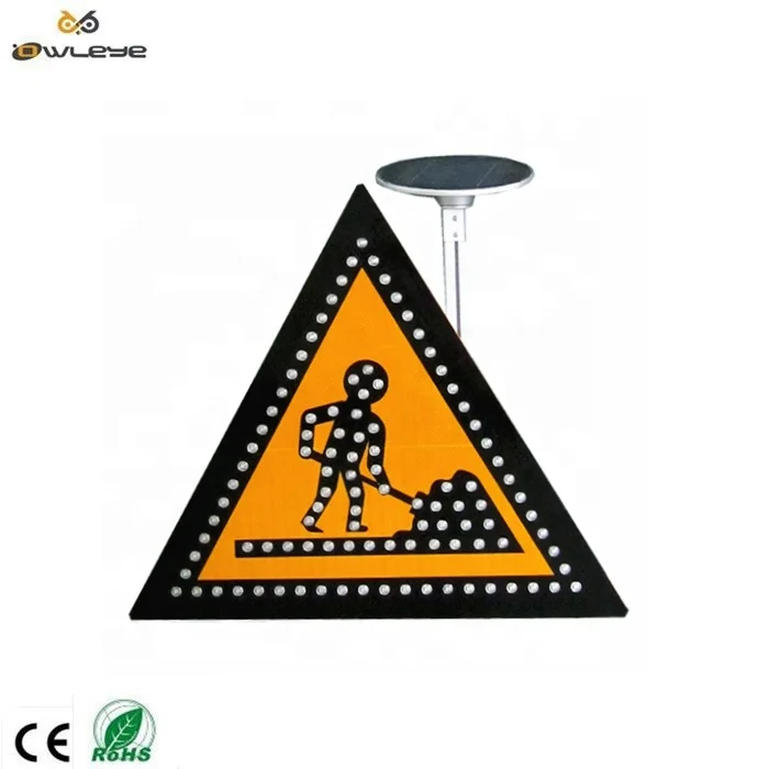 OWLEYE инженерный класс солнечная энергия мигающий Crosswalk знак желтые светоотражающие
