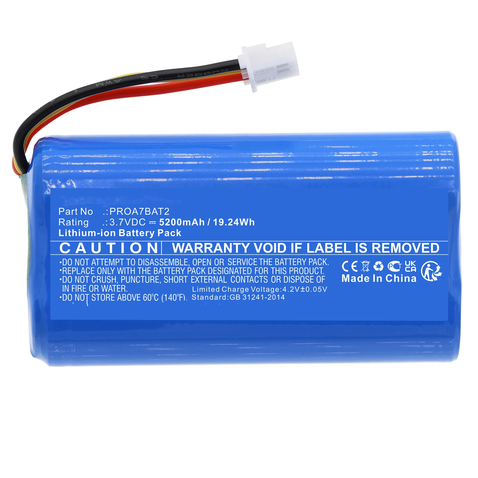 Сменный аккумулятор PROA7BAT2 для Honeywell Home PROA7 Resideo PROA7C PROA7PLUS PROA7PLUSC 3 7 В 6700 мАч литий-ионный