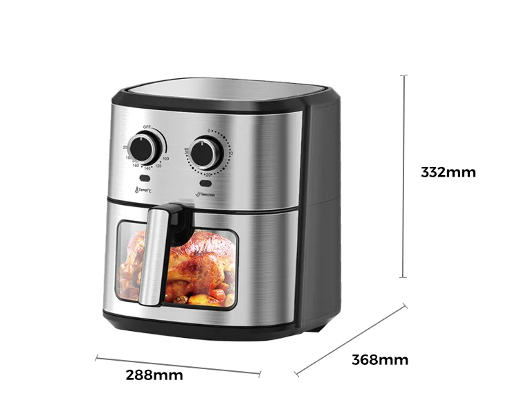 Low Fat Modern Design Big Capacity Chicken Deep Oven with 8 Cooking Presets Oiless Digital Air Fryer Dessini Air Fryer