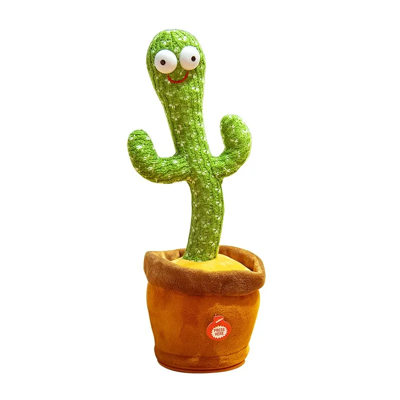 Manufacturer Dancing Cactus Stuffed Flowerpot Twisting Dance Doll Talking Singing Music Recording Plush Toy