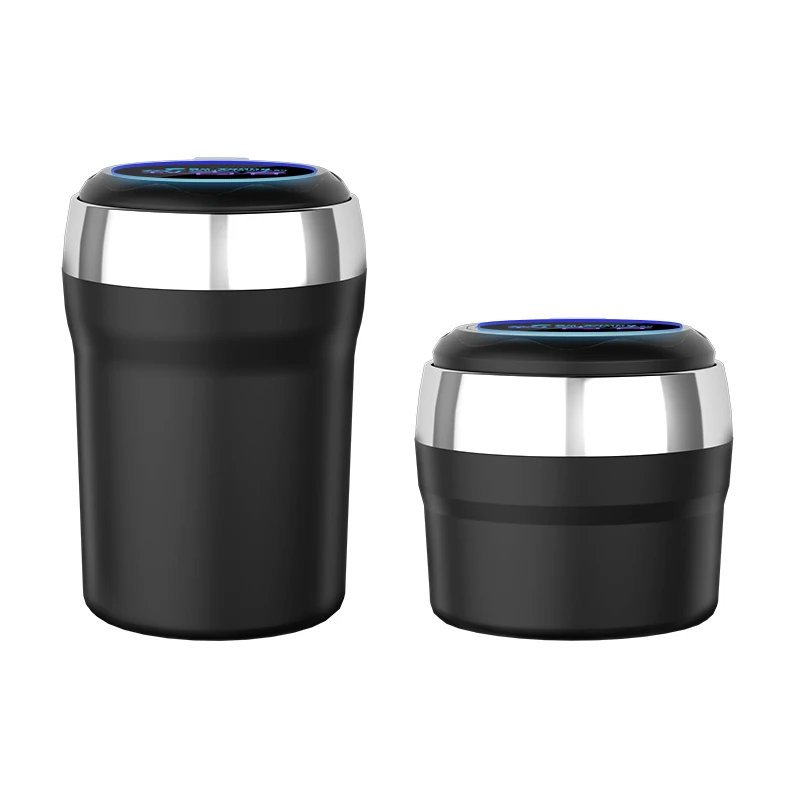 New arrivals car Interior Accessories universal ceramic liner led anti-smoke detachable mini cigar ashtray with lid for Car home