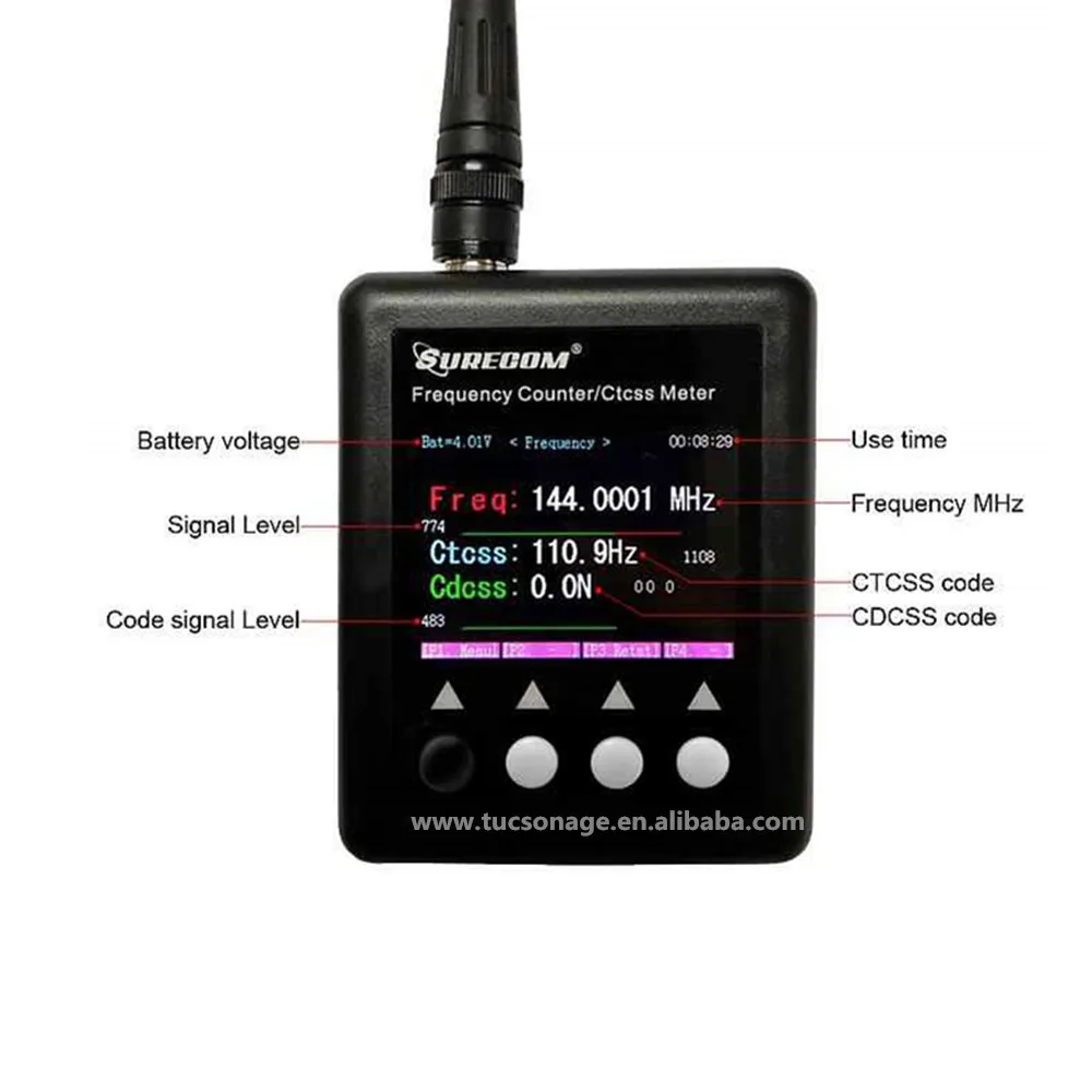  SURECOM SF-401plus 27 МГц-3000 МГц Портативный счетчик частоты/CTCSS