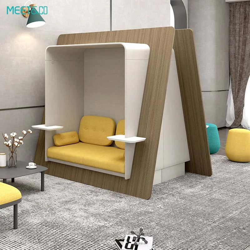 Office furniture library sofa booth leisure chatting seating wholesale privacy meeting pods office meeting sofa