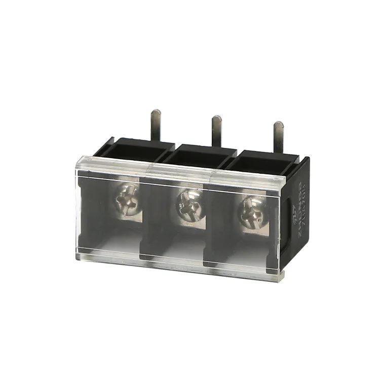 ZB708G ZB708H ZB708R ZB708M pitch 13 mm black with cover flange barrier strip terminal block