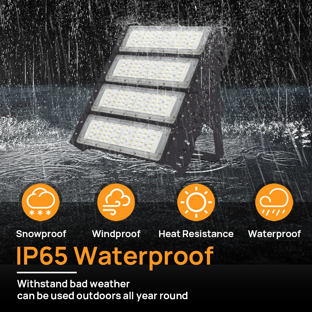 Outdoor IP65 Waterproof 150W SMD LED Flood Light Module Energy Saving  Aluminum Stadium Tunnel AC Source 50W-1000W Options