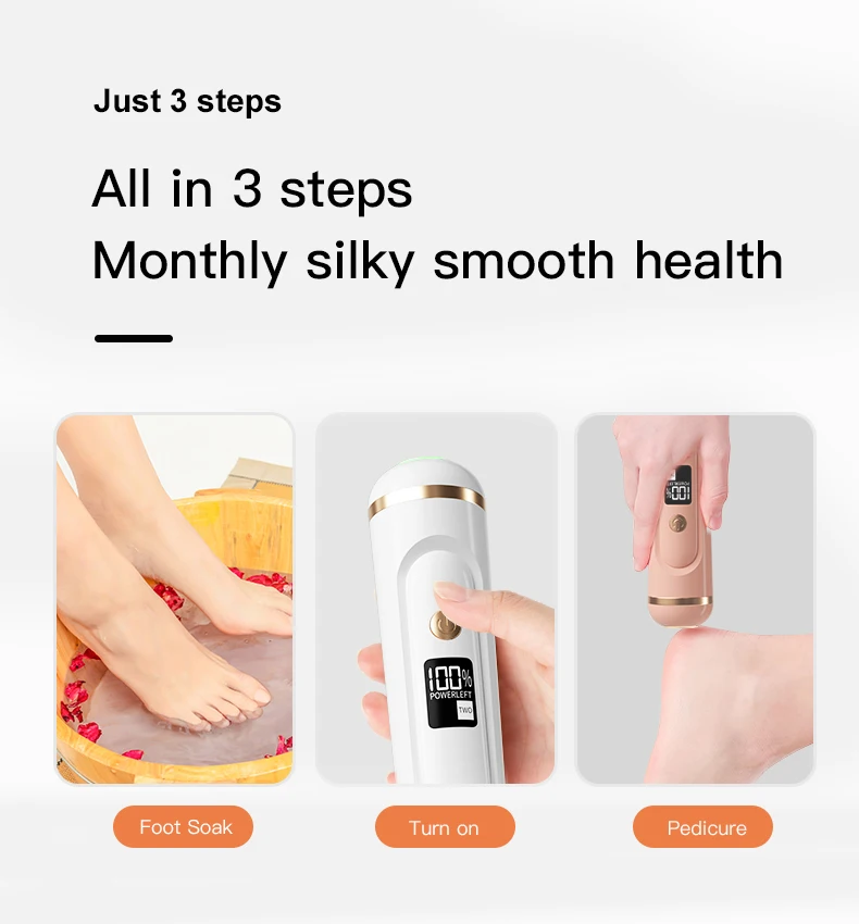 Callus Remover for Feet Professional Pedicure Tools Foot Care Kit Foot Scrubber Electric Feet File Pedi electric foot grinder