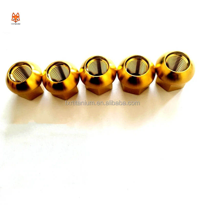 M14*1.5 ball seat open ended spherical  Wheel Gr5 Titanium Lug nuts conversion for audi bmw   porsche VW