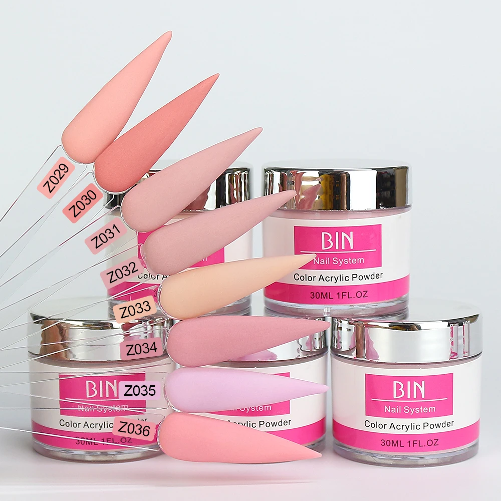 BIN Nude Pink Acrylic Powder Extension/Dipping/Engraving Acrylic Powder OEM Custom Christmas Pink Manicure Powder