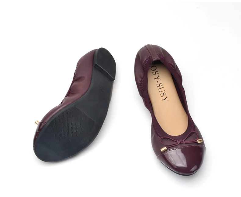Factory direct sales lizard pattern elastic beautiful ladies shoes ballerinas women flat