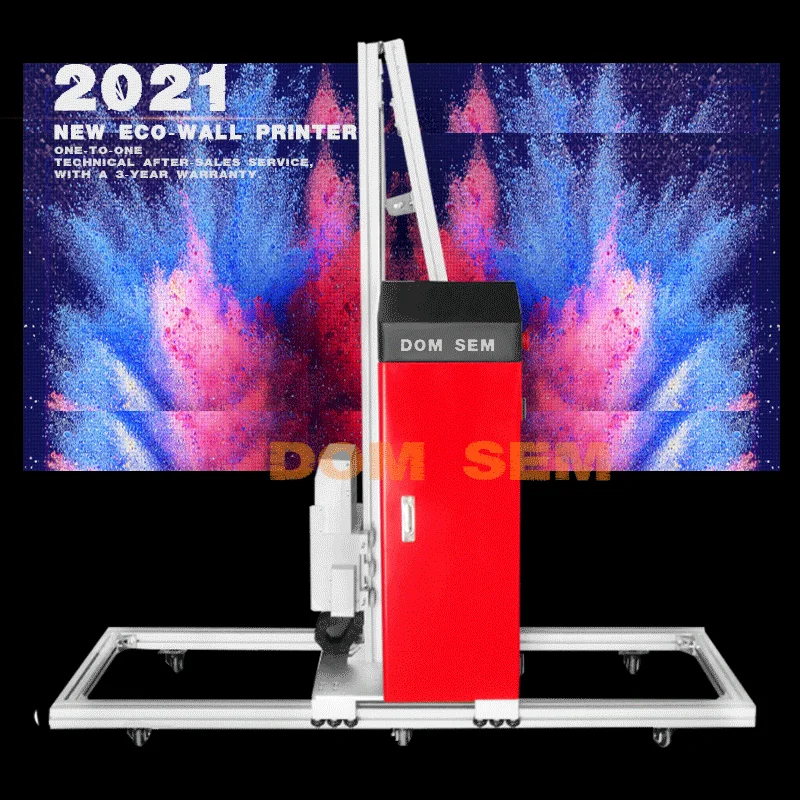 DOMSEM 3d mural wall printer with factory price inkjet printers for 3d wall