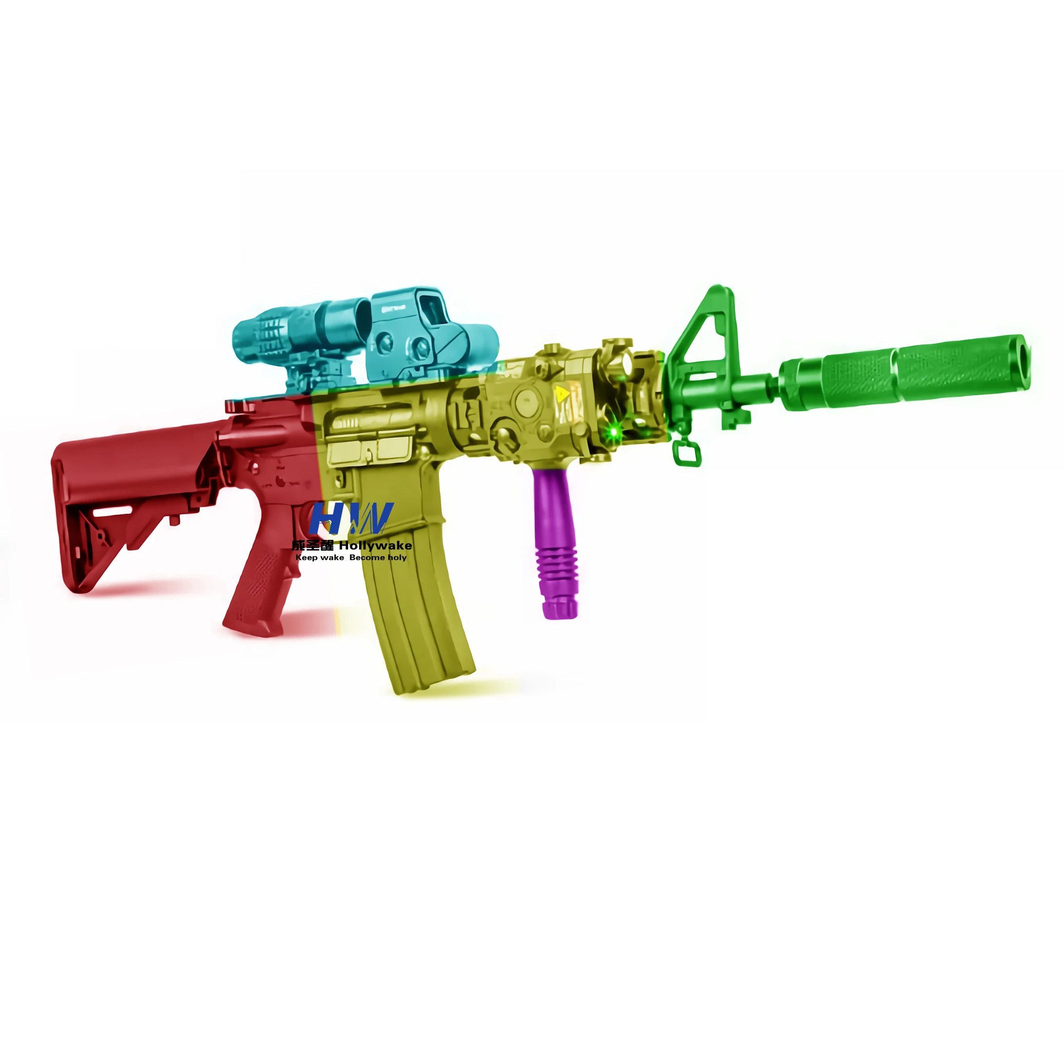 BH SLR V5-3 Gel Blasters Toy Guns Soft Bullet Electric Shell Ejecting Shooting Plastic Wholesale Set