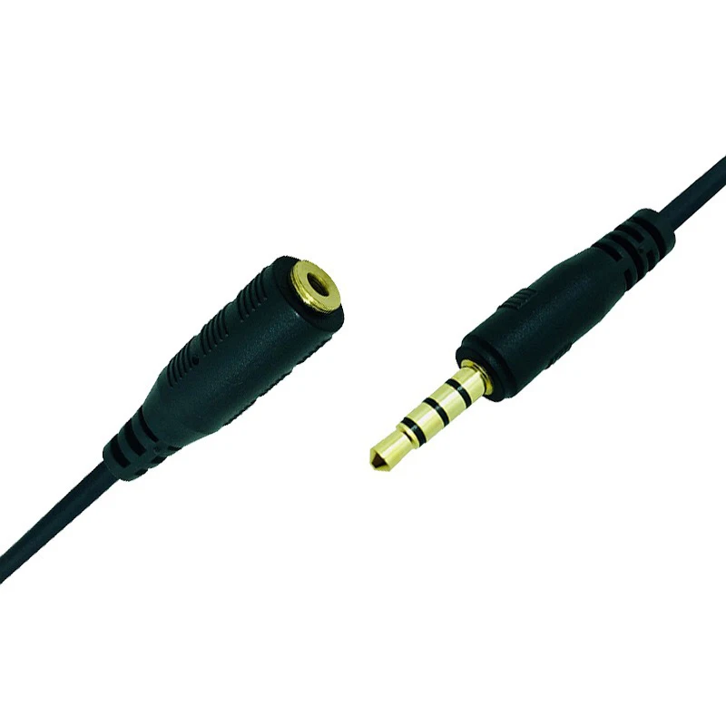4-pole 3.5 mm 2.5mm Jack Male to female Audio Headphone Aux Cable