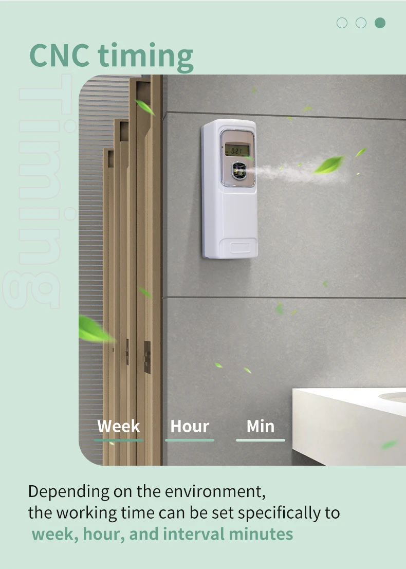 Industrial lcd auto air freshener dispenser / toilet spray perfume dispenser