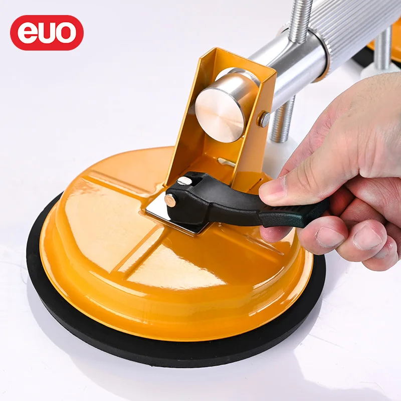 euo Heavy Duty Suction Cups Lifter Stone Vacuum Seam Setter for Pulling and Aligning Gap Joining and Leveling Tiles Flat