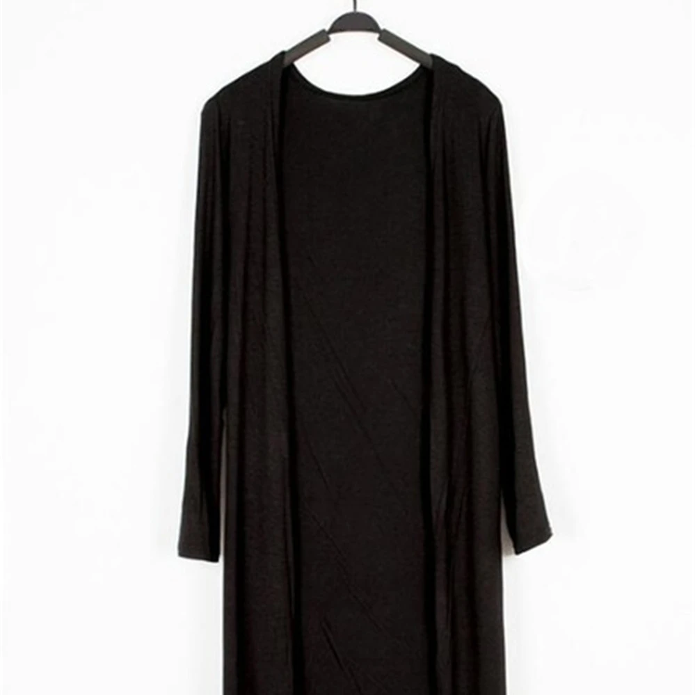 Summer Autumn 12 Colors Women Modal Long Cardigan Female Cotton Sweater Cardigans Long Sleeve Women Casual Coat Ladies Outerwear