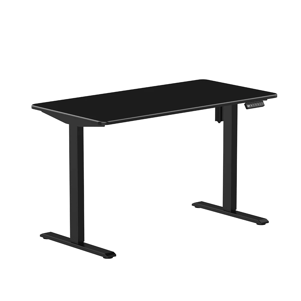 Intelligence Electric Single Motor Sit Stand up Computer Gaming Desk White Frame Adjustable Height Desk Frame for Office Table