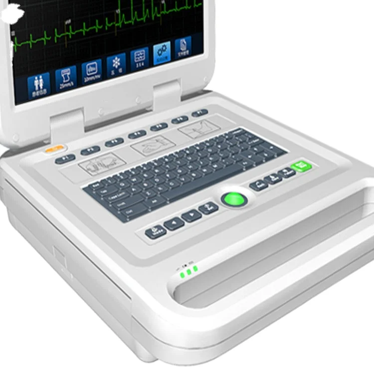JQ-MAC1200 laptop type 15inch ECG machine with 12 lead synchronous acquisition and display