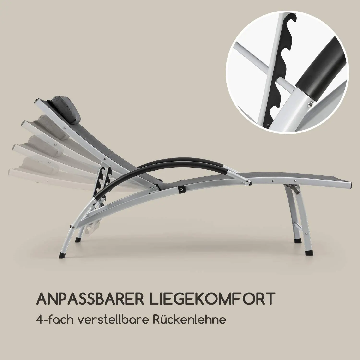 Wholesale Ergonomic Curved Chaise Lounge Comfortable Lounge Chairs Pool Deck Lounge