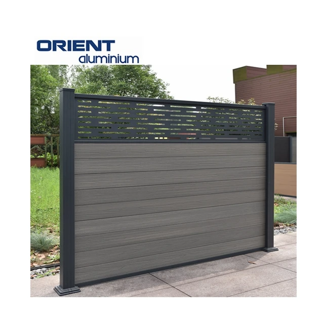 Decorative Luxury Balcony Aluminum Metal Laser Cut Security Fencing Screen Garden Wooden WPC Composite PVC Privacy Fence Panels