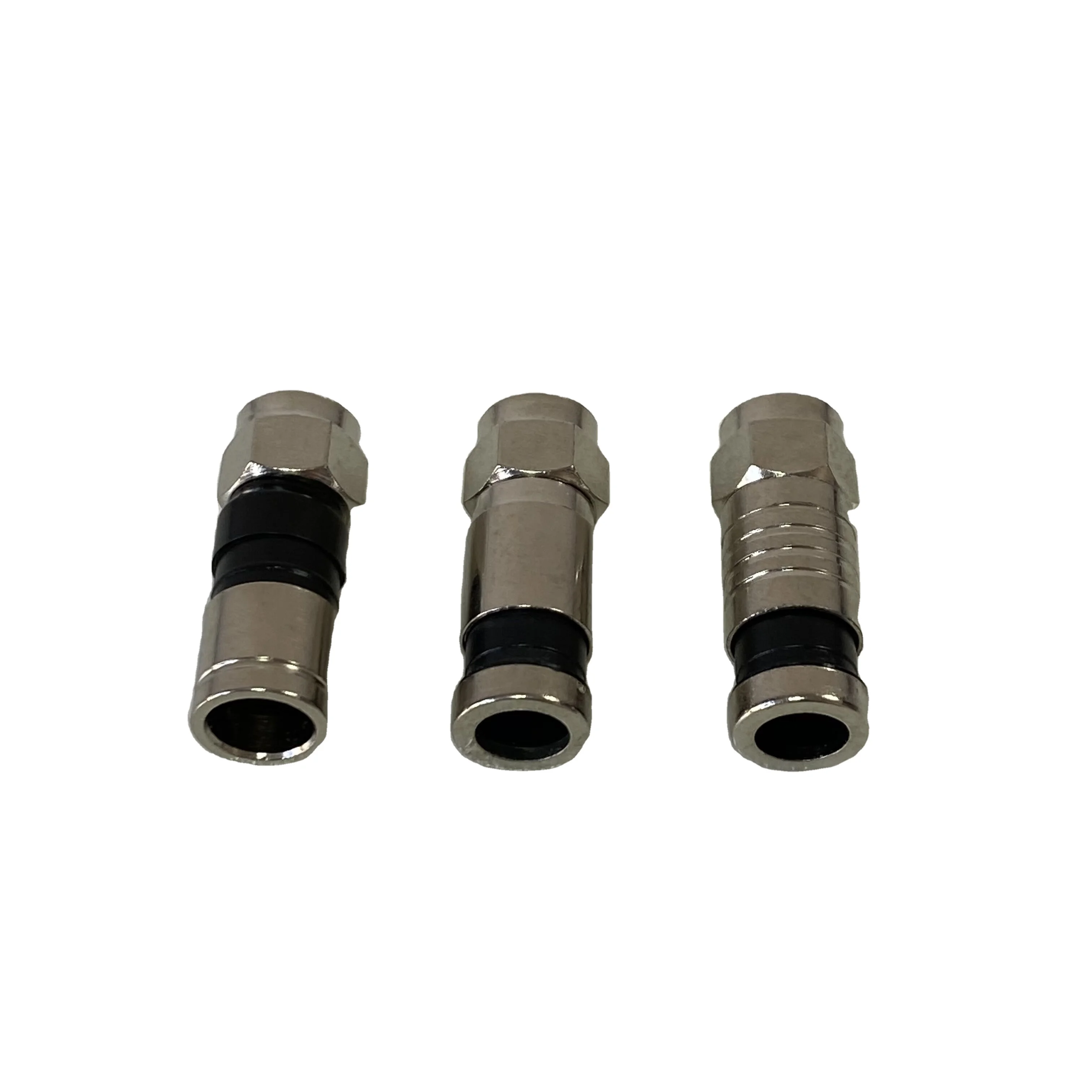 New Copper Twist On F Type Coaxial Cable Connector Plugs High Quality Connector For Tv Satellite Antenna Coax Cable