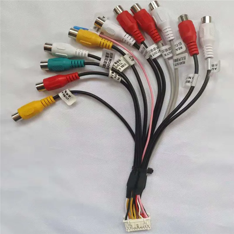 
20pin RCA Audio line video input refitted power amplifier subwoofer for Android navigation 