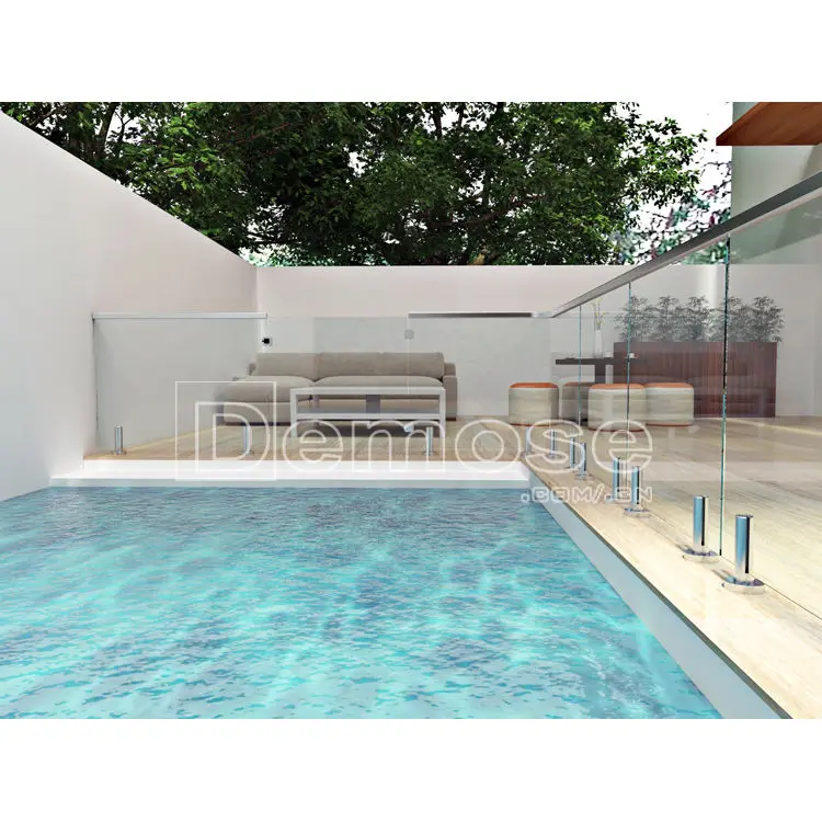 Outdoor Self Clean Glass Railing Swimming Pool Fencing Safety Barriers for Yard