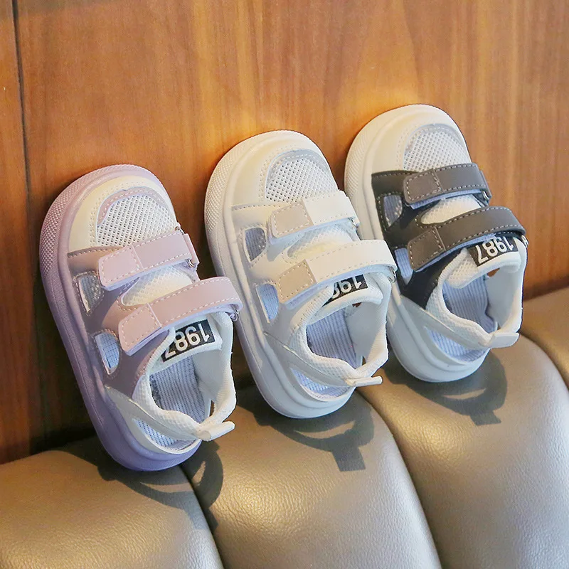 2023 summer kids casual shoes cover toe heel rubber sandals children shoes sandals for boys girls