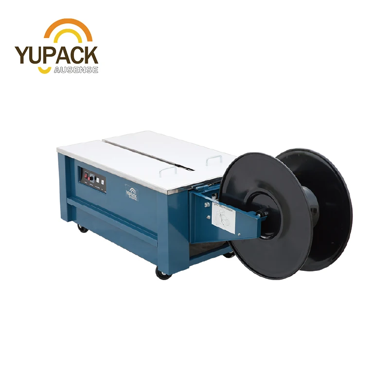 Small size semi-automatic strapping machine with low table