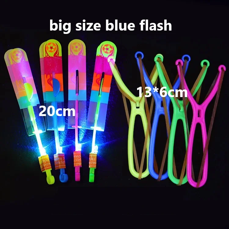 Светящиеся в темноте летающие стрелы, детские игрушки, товары для дня рождения, рождественские подарки, светящиеся светодиодные фонари, Рогатка