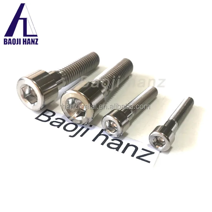 Gr5 titanium bolt Anodized Colored M5 M6 M8 Hex titanium bolts For Motorcycle Bicycle