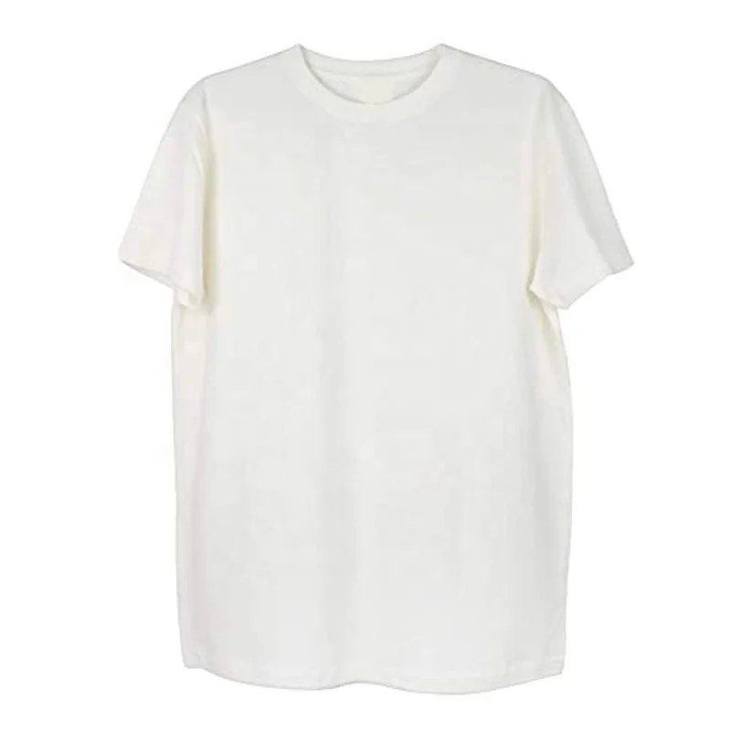 High Quality Eco Friendly Hemp T Shirts Crew Neck Organic Cotton Hemp T-Shirts Drop Shoulder Casual Mens Hemp T Shirt