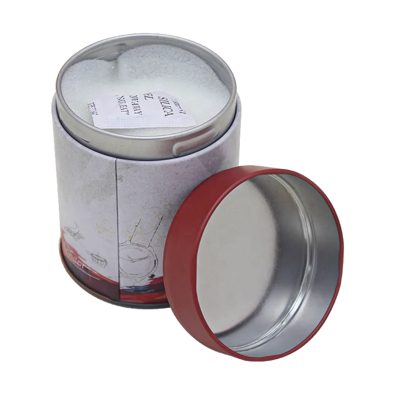 Luxury high quality customized tin round box watch packaging metal can cookie chocolate gift box