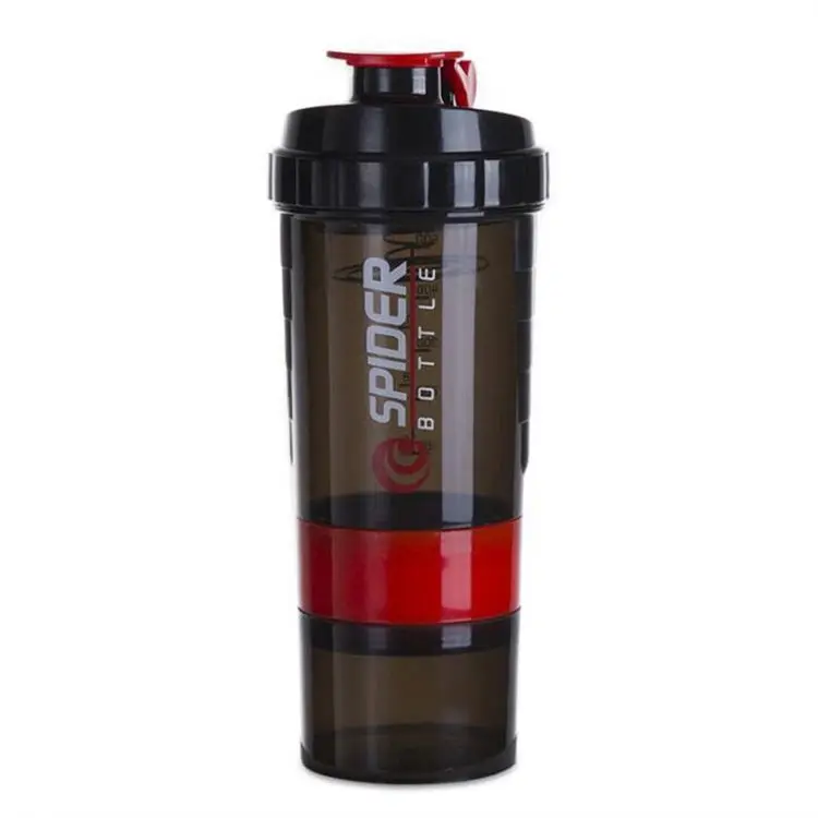 High Quality Custom Logo Protein Shaker Bottle Fitness Sports Plastic Shake Water Cup With Stainless Steel Ball