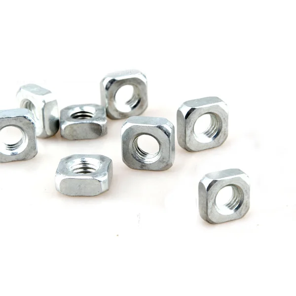 China High Precision M3 M4 M5 M6 M8 Stainless Steel Square Nuts All Sizes Carbon steel square nut DIN557 square nut